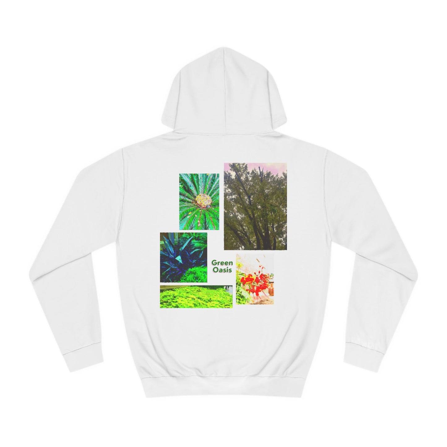 "Green Oasis" graphic hoodie