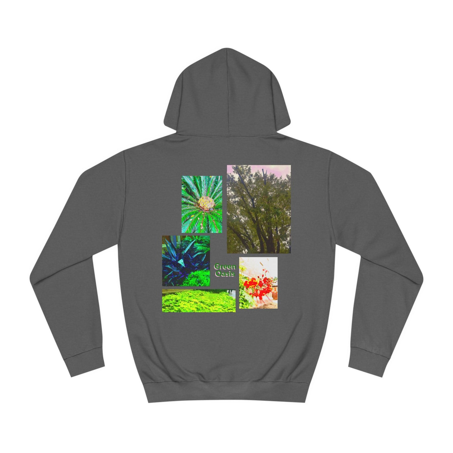 "Green Oasis" graphic hoodie