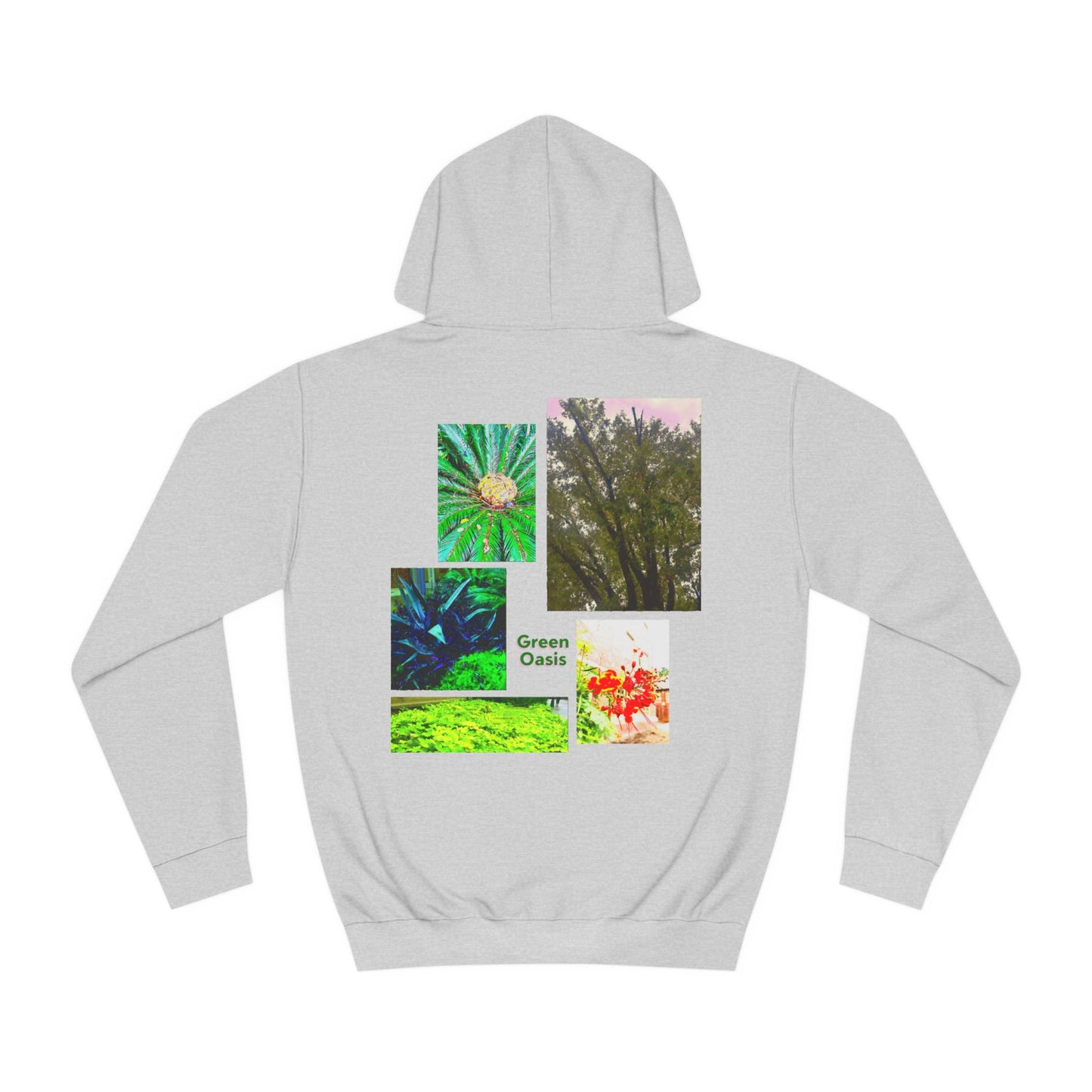 "Green Oasis" graphic hoodie