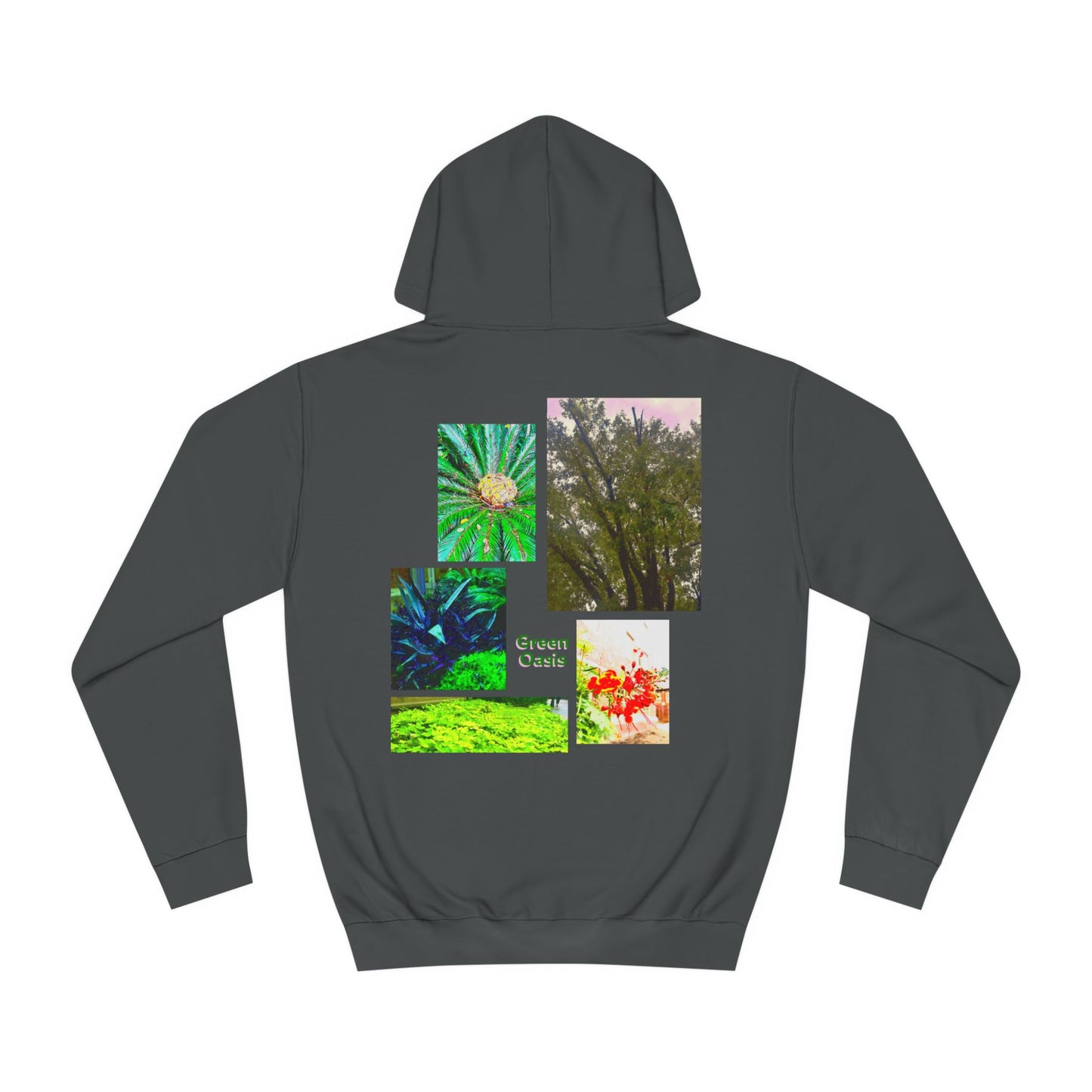 "Green Oasis" graphic hoodie