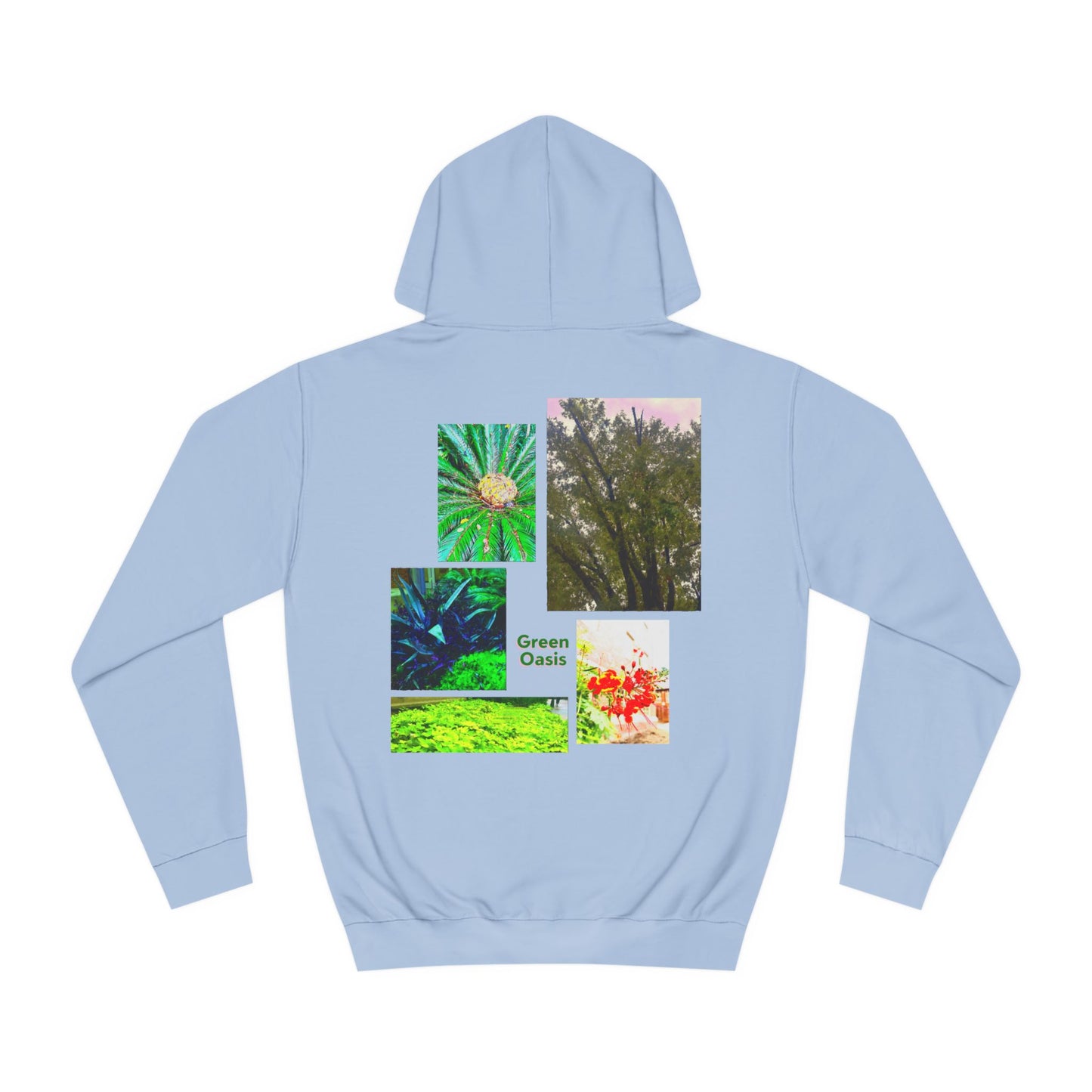 "Green Oasis" graphic hoodie